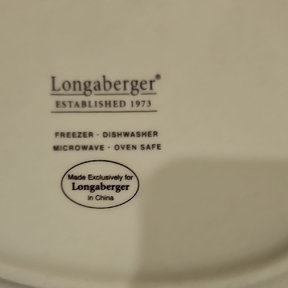 Longaberger Set Of 3 Easter Egg Shaped Snack Plates